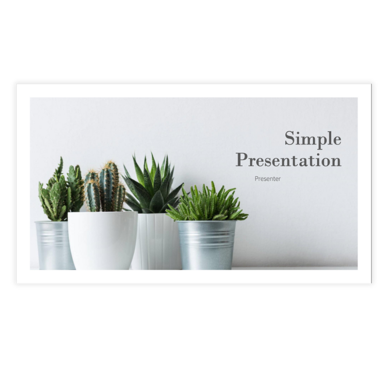 Simple Presentation Template