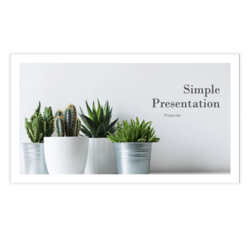 Download Now Simple Presentation Template