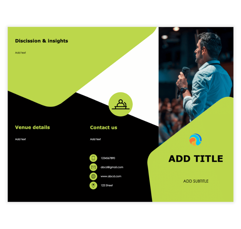 Free Event Promotion Brochure Template