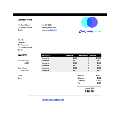 Download Now Google Sheets Invoice Template