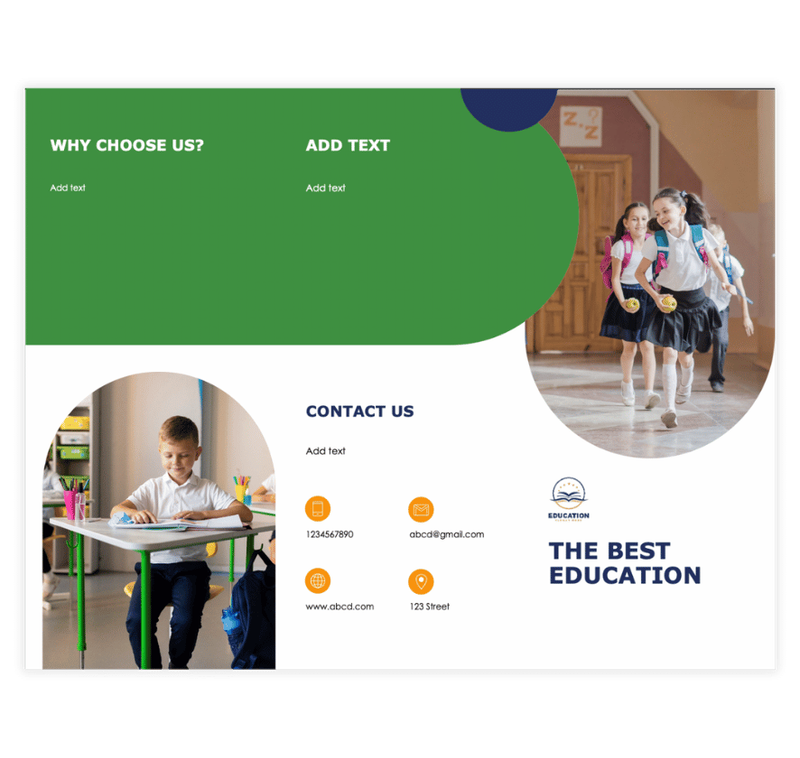 Educational Institution Brochure Template
