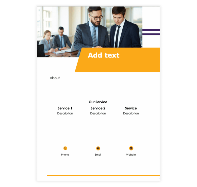 Business Information Flyer Template