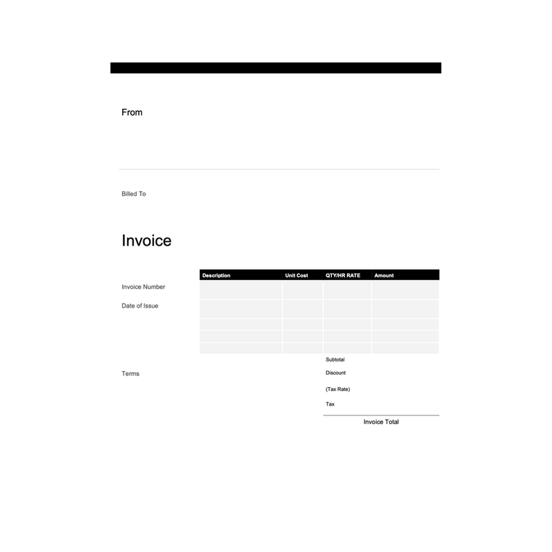 PDF Invoice Template