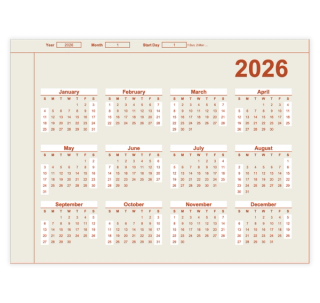 Free Calendar Templates 2026 - Printable Monthly & Yearly Calendars ...
