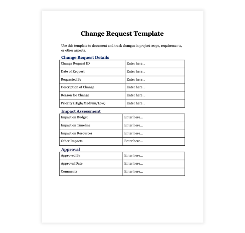 Free Project Management Templates