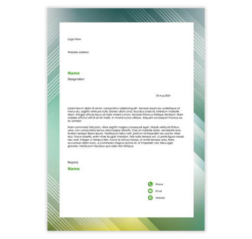 Download Now Abstract Letter Template
