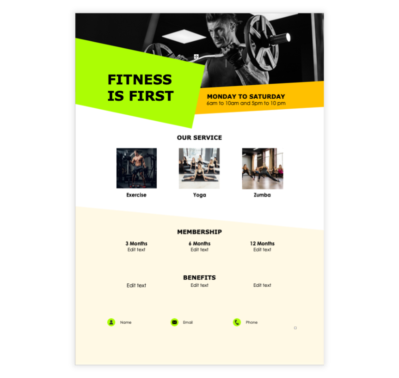 Gym Flyer Template