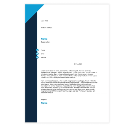 Download Now Corporate Letter Template