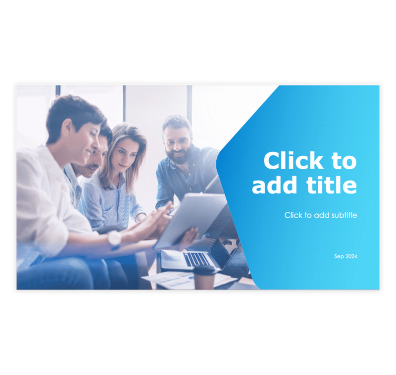 Blue and White Clean Presentation Template