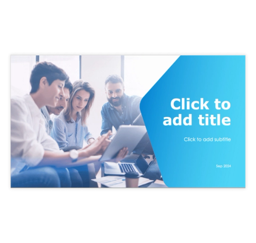 Download Now Blue and White Clean Presentation Template