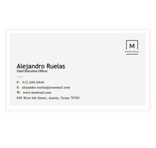 Download Now Light Grey Horizontal Business Card Template