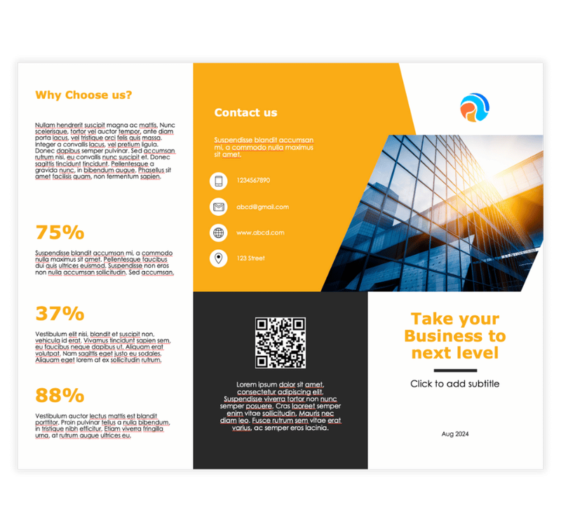 Business Services Brochure Template