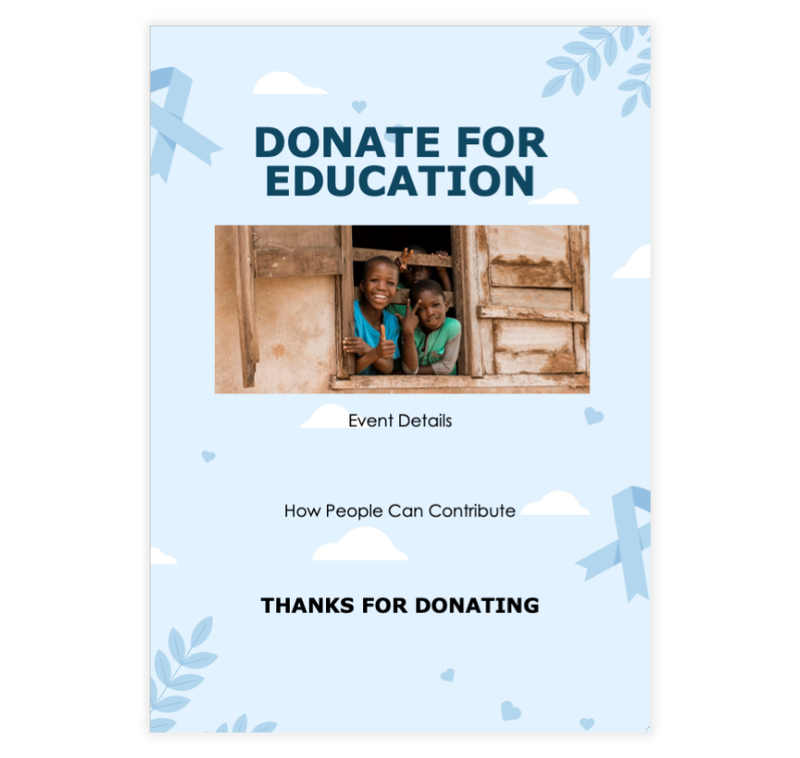 Fundraising Events Flyer Template