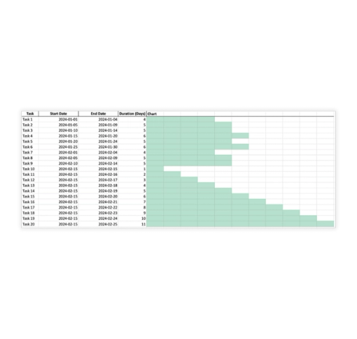 Download Now Gantt Chart - Google Sheets