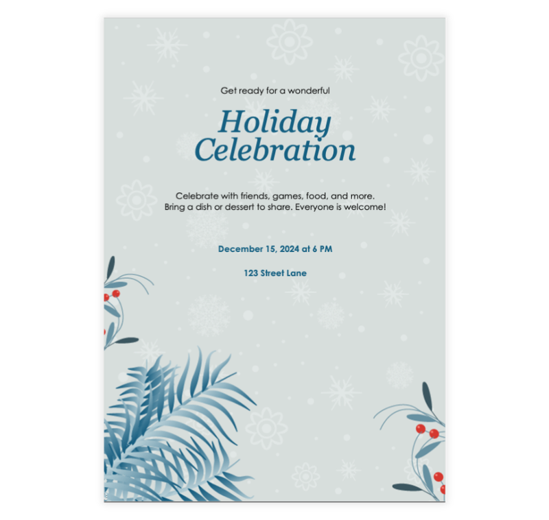 Event Info Flyer Template