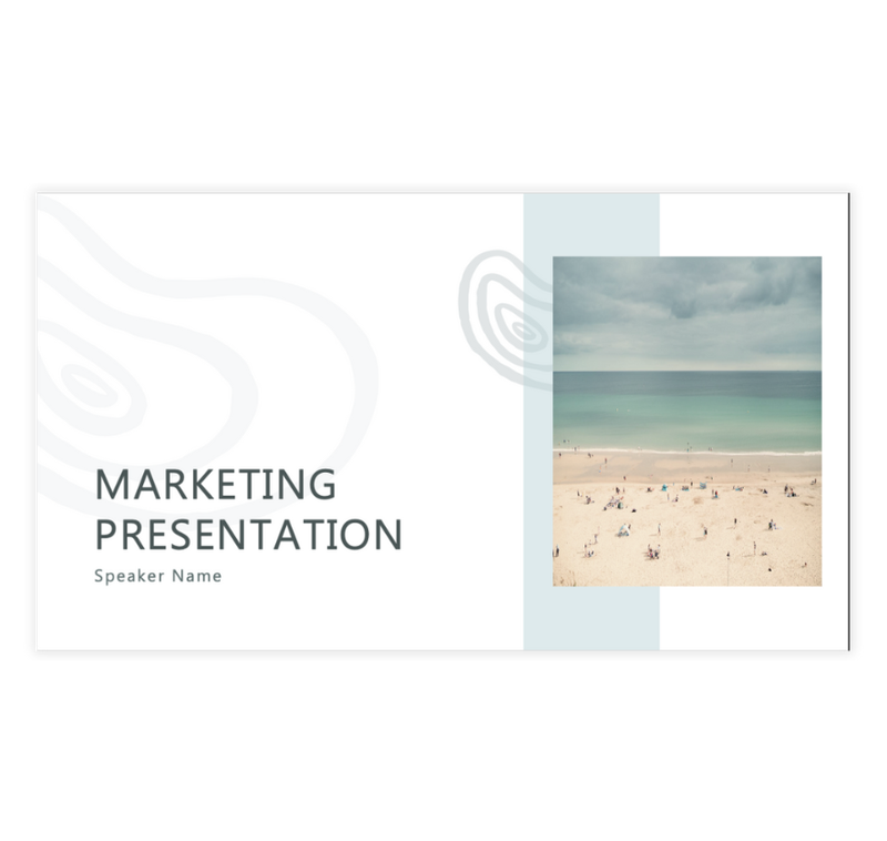 Refreshing Presentation Template