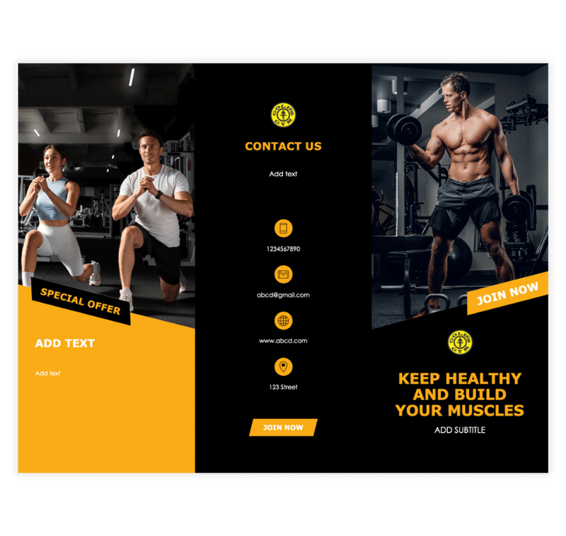 Health and Wellness Brochure Template