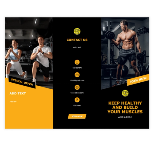 Download Now Health and Wellness Brochure Template