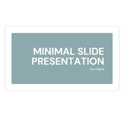 Download Now Minimal Slide Presentation Template
