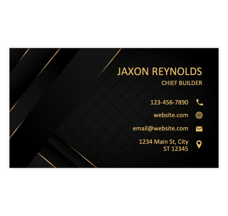 Horizontal Business Card Template