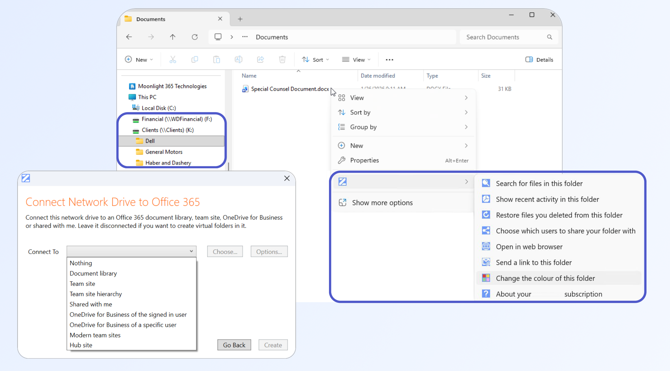 Moonlight File Explorer Integration Options