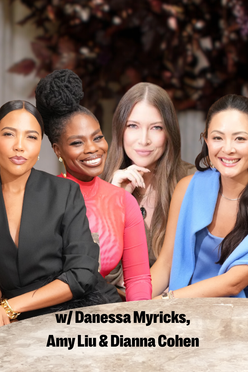 Four smiling women, identified as Danessa Myricks, Amy Liu, and Dianna Cohen, are labeled "Beauty's Hottest Founders."
