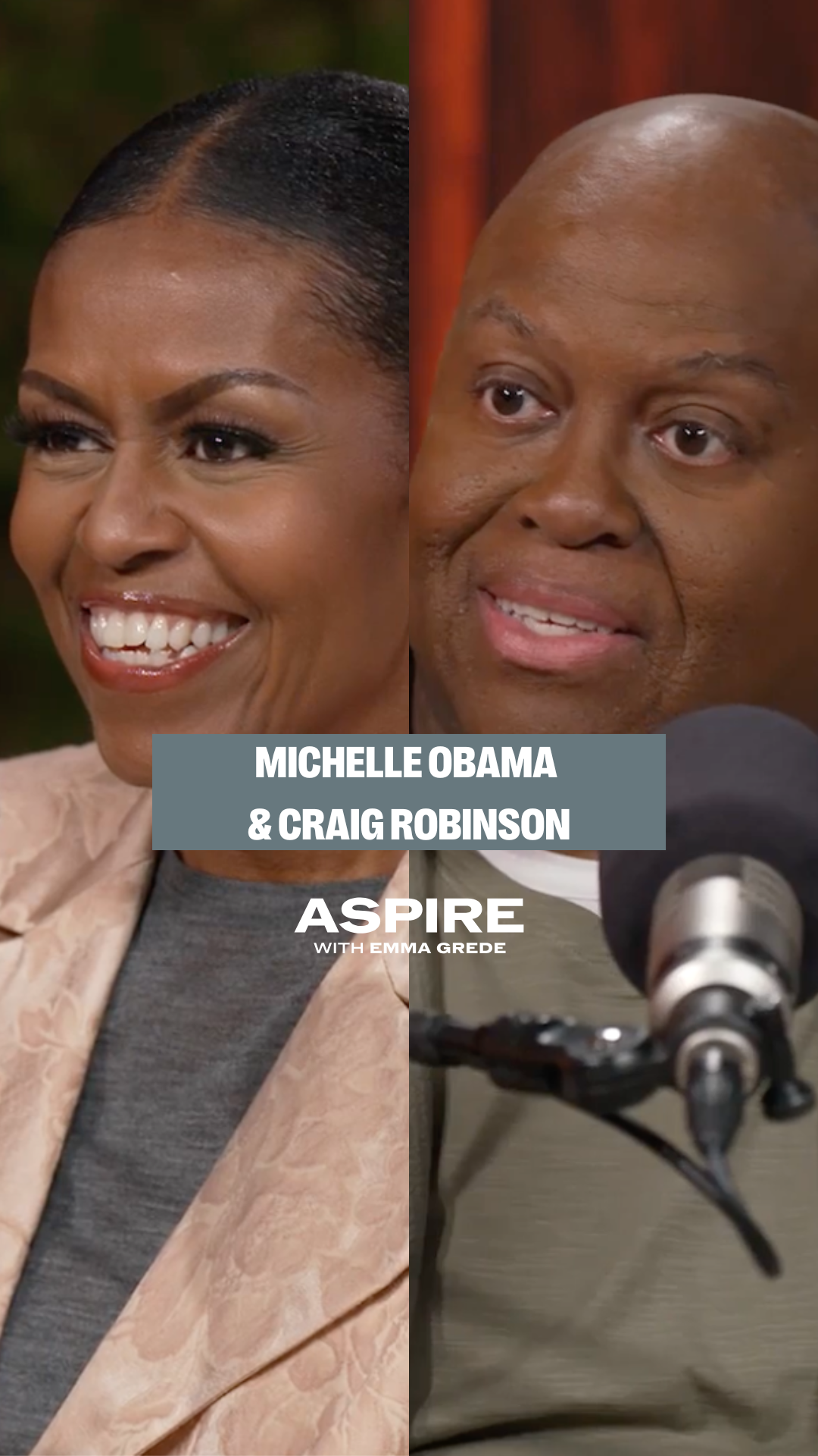 aspire with emma grede poster with a woman holding a phone