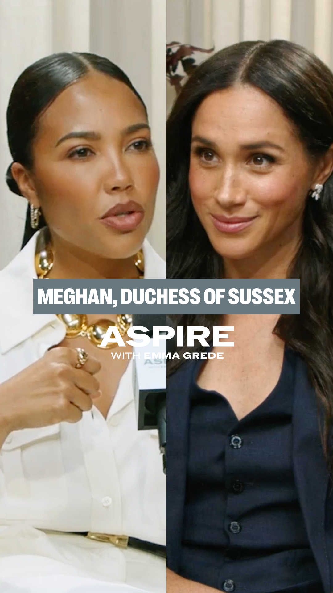 aspire with emma grede poster with a woman holding a phone