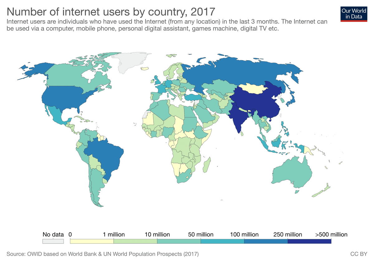 Internet Users Map
