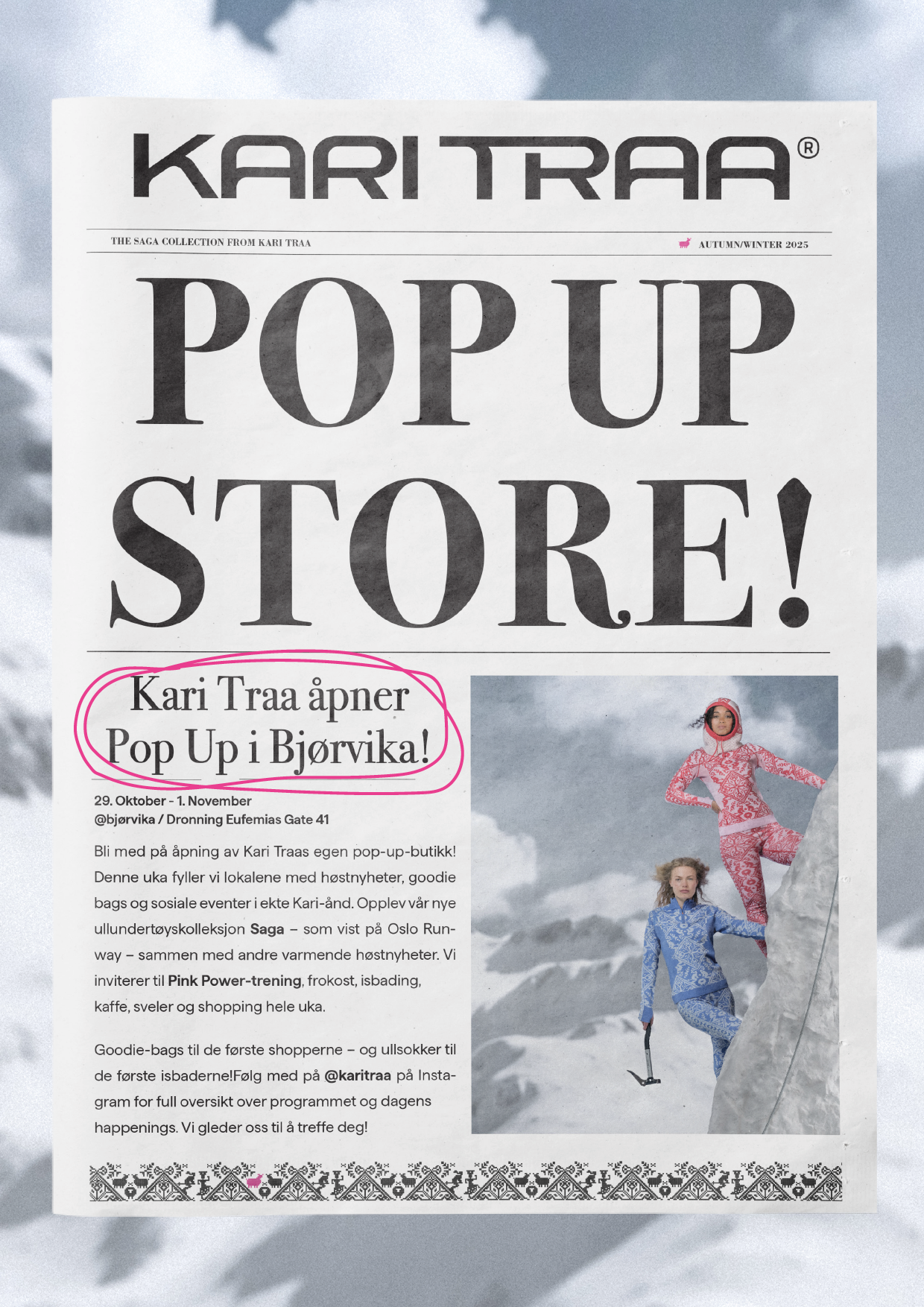 Kari Traa Pop-Up