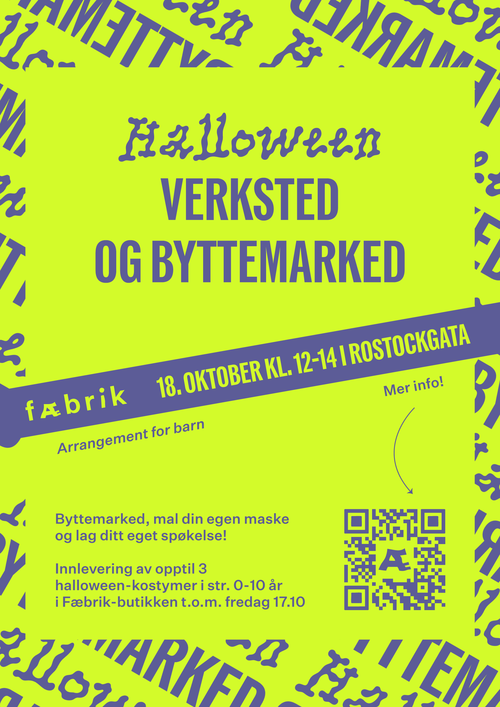 Fæbrik Halloween Verksted og Byttemarked