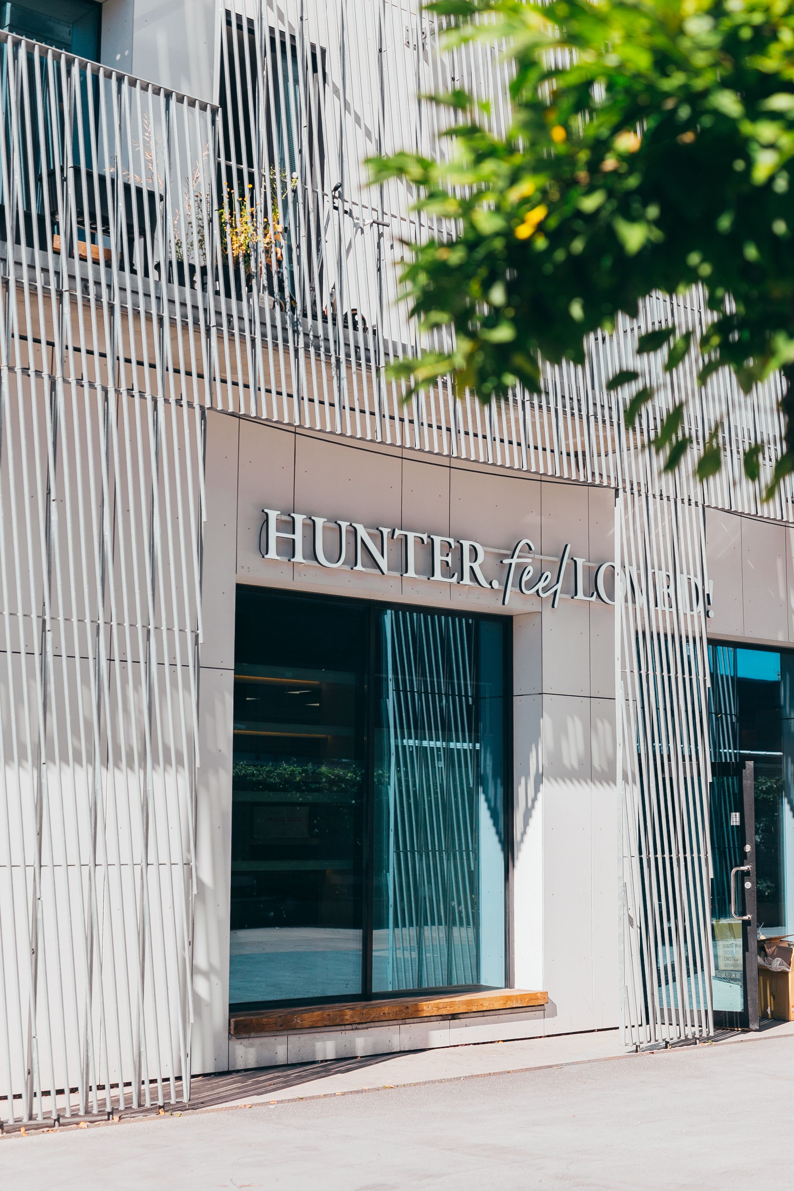 Hunter butikkfasade