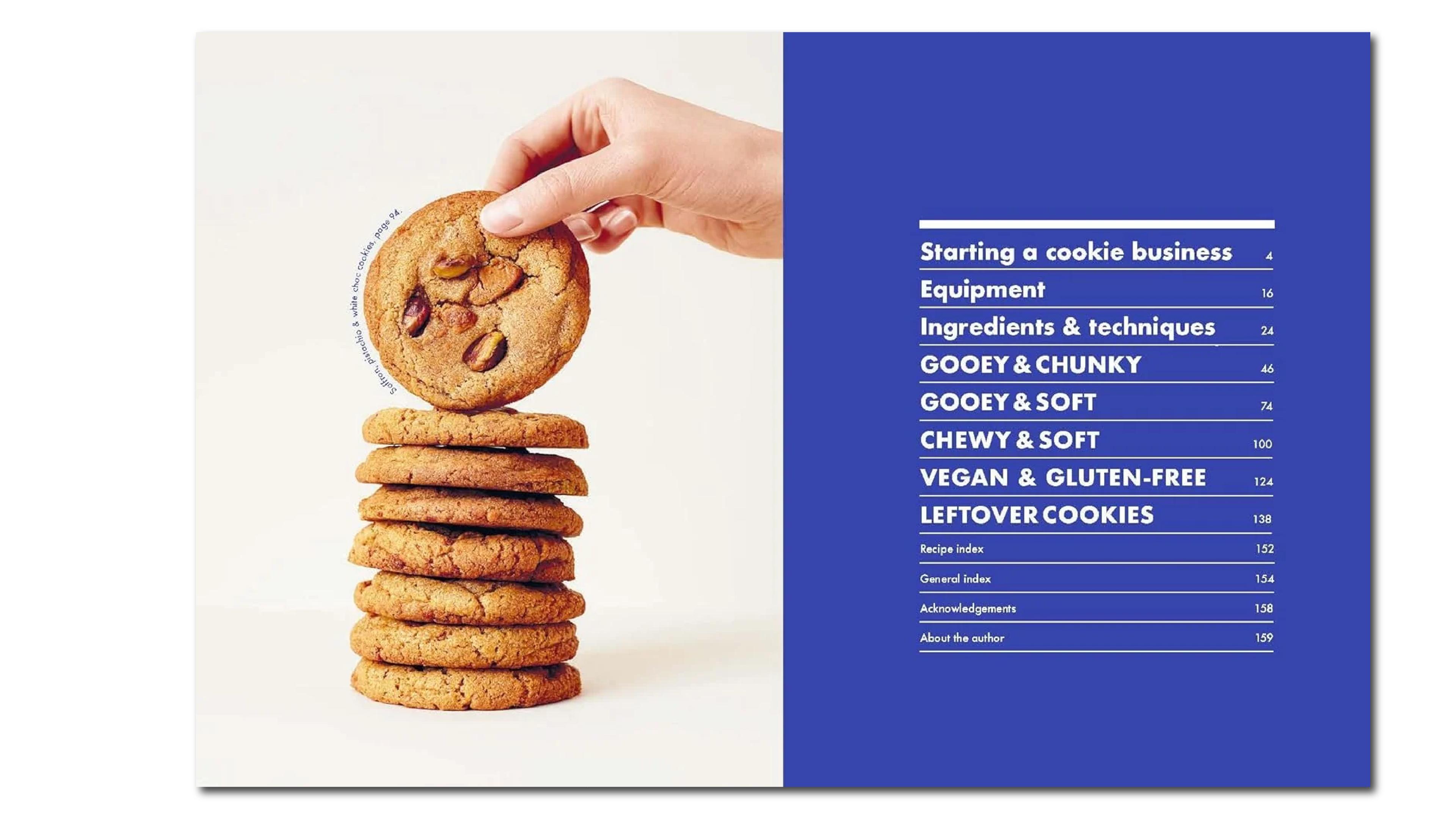 cookbook index design example from cookies and crumbs book