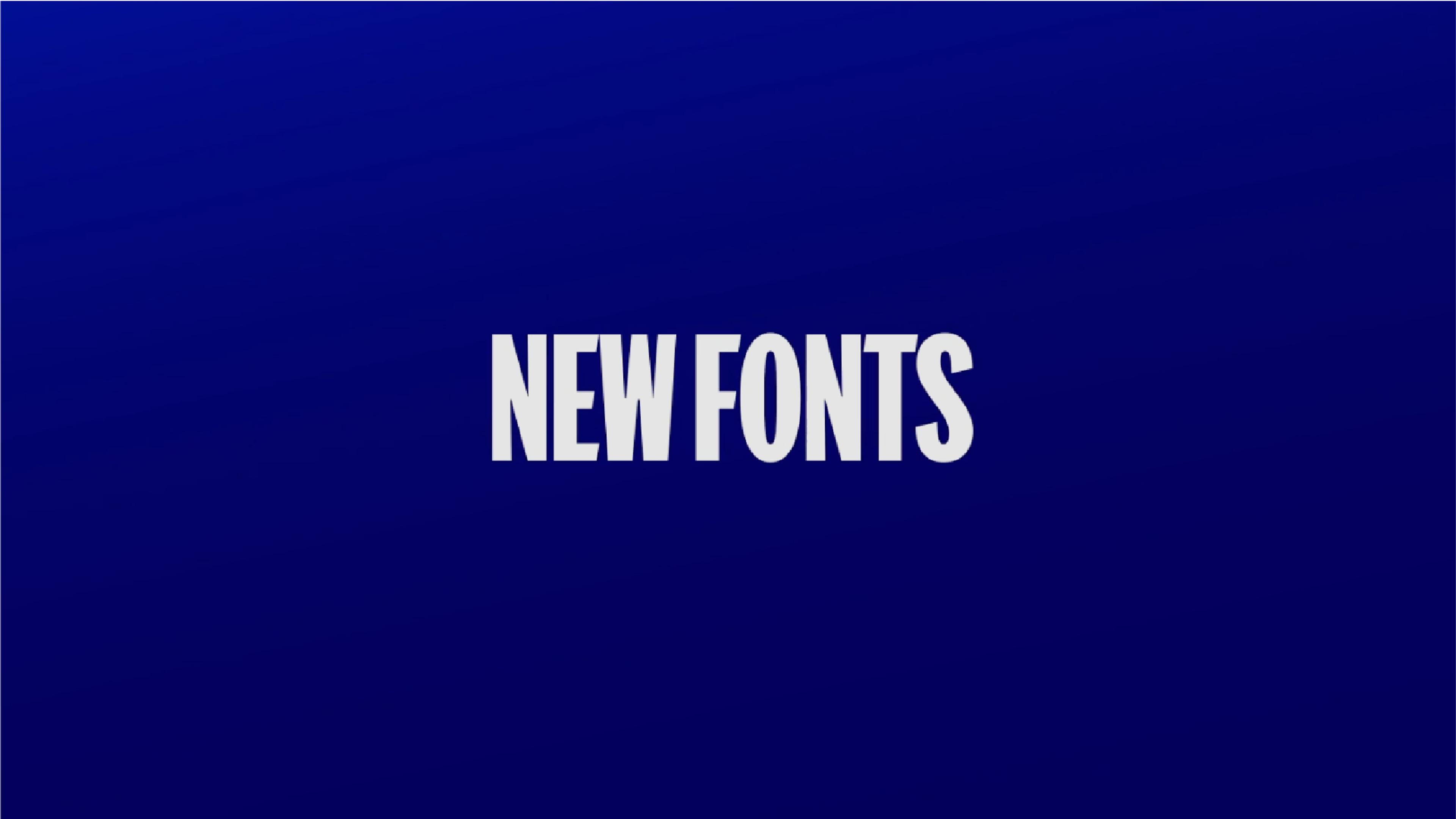 champions league new font