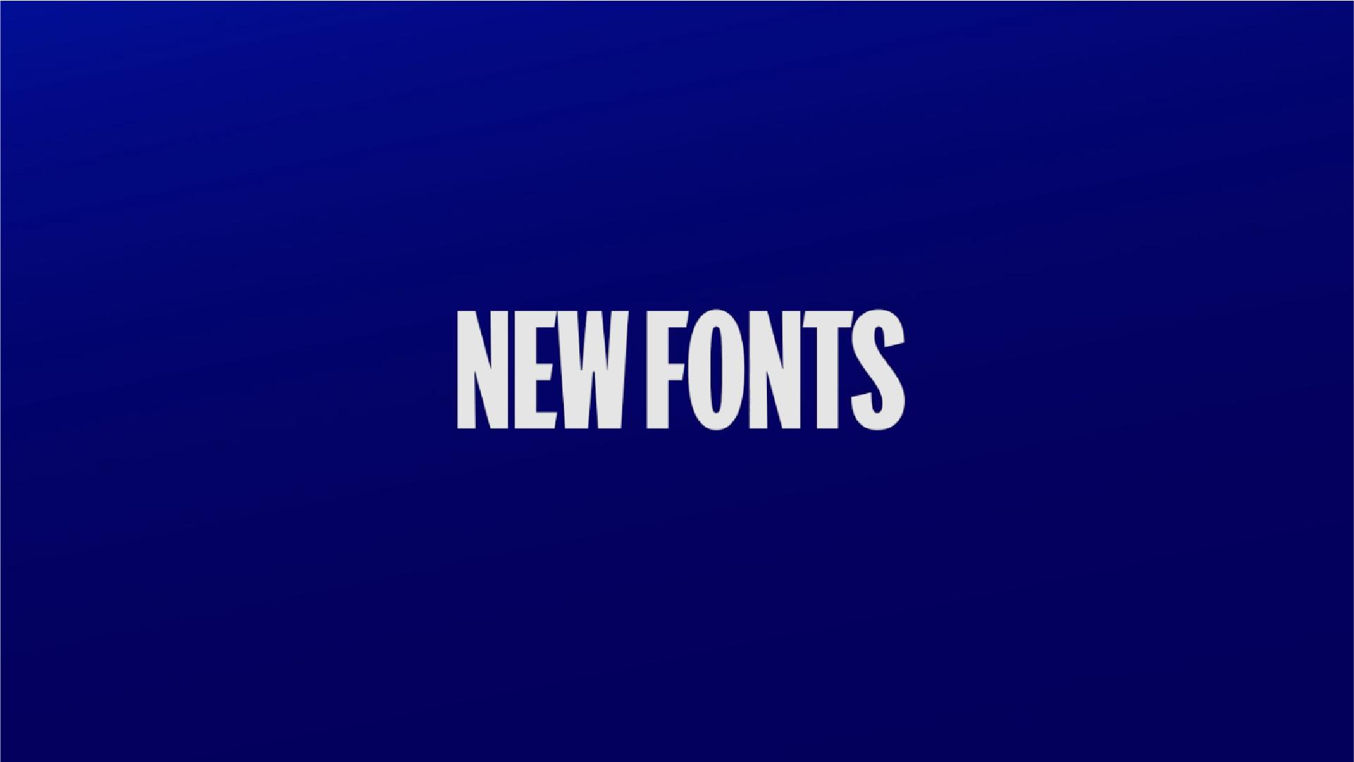 champions league new font
