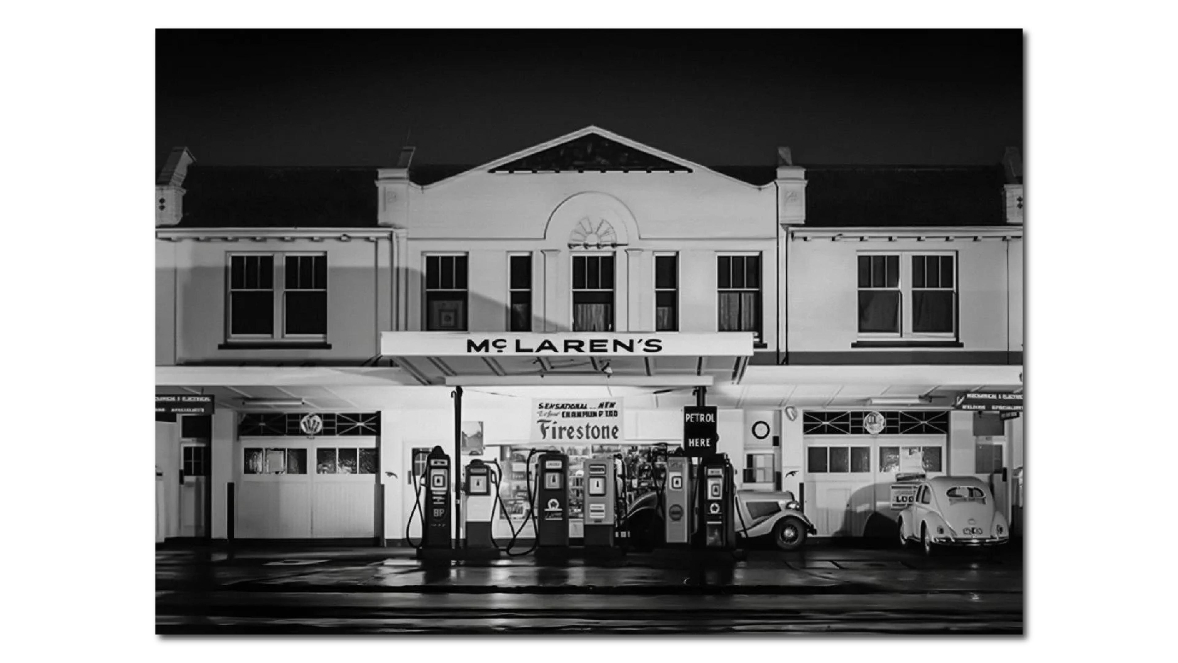 bruce mclarens original garage in New Zealand 
