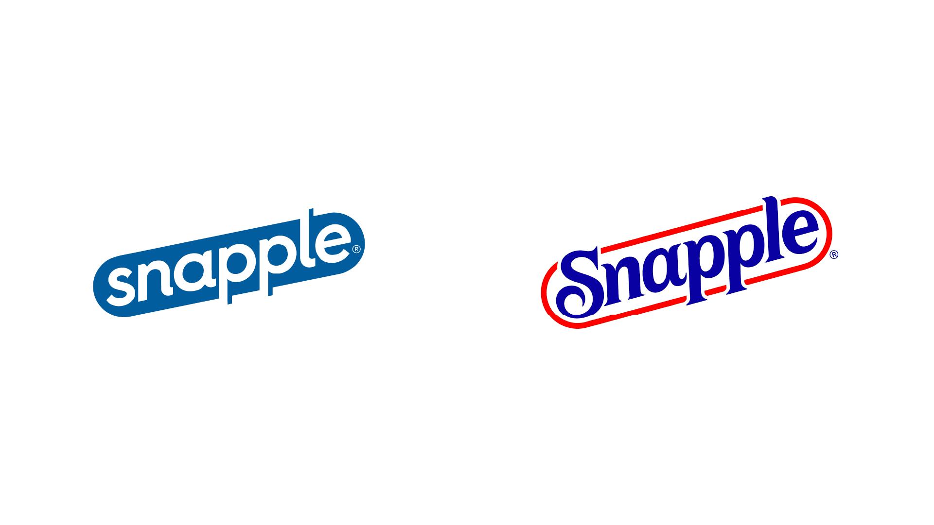 snapple old vs new logo
