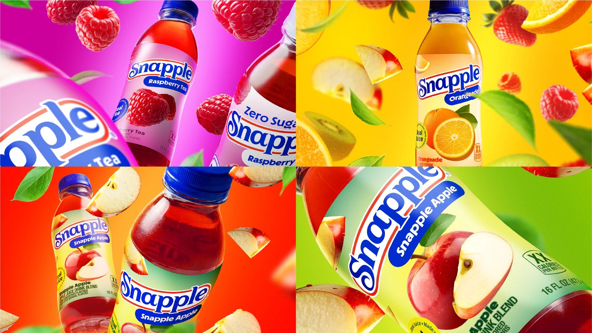 Snapple's new bottle designs