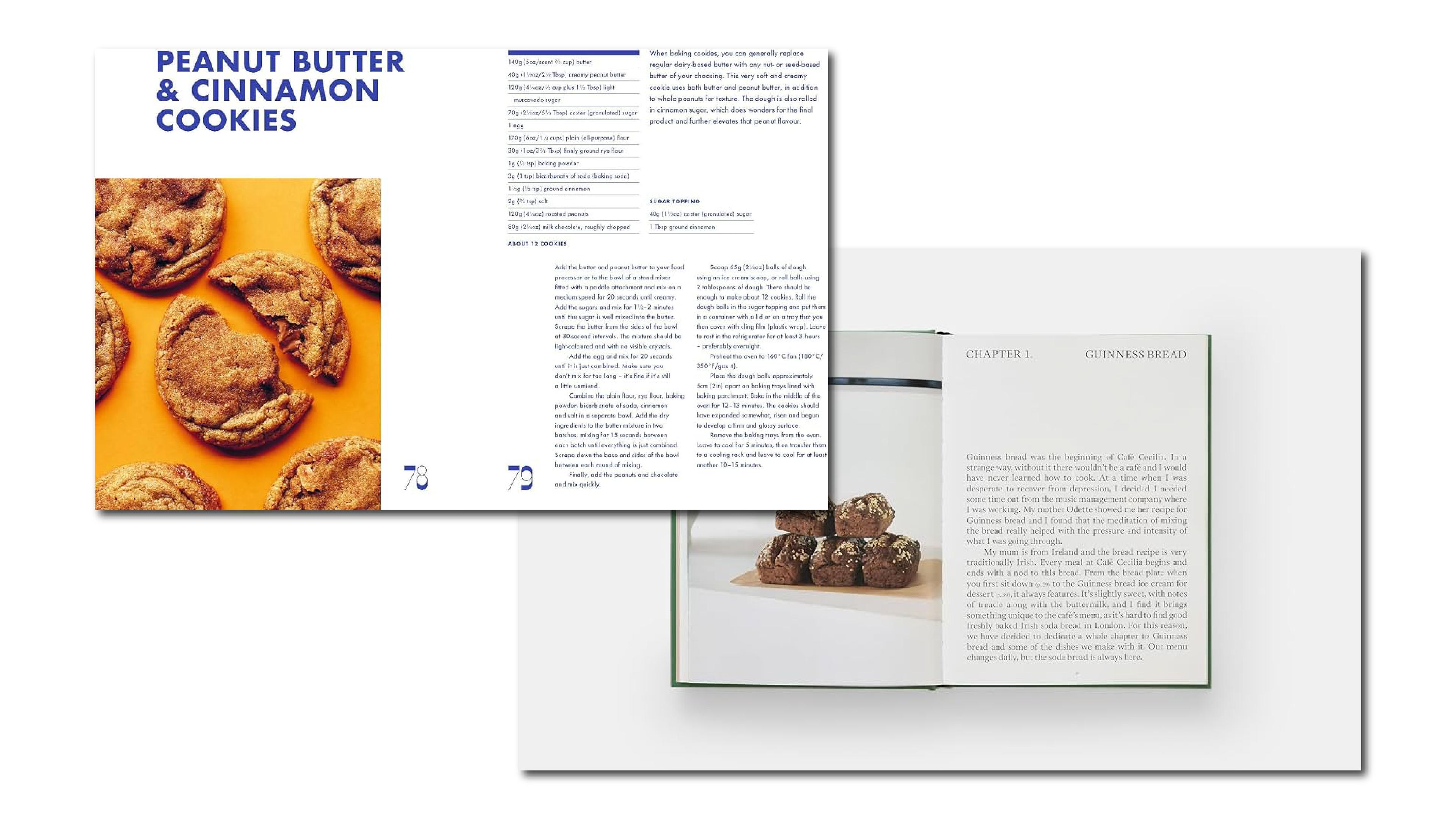 cookbook recipe page design from cookies and crumbs and cafe Cecilia 