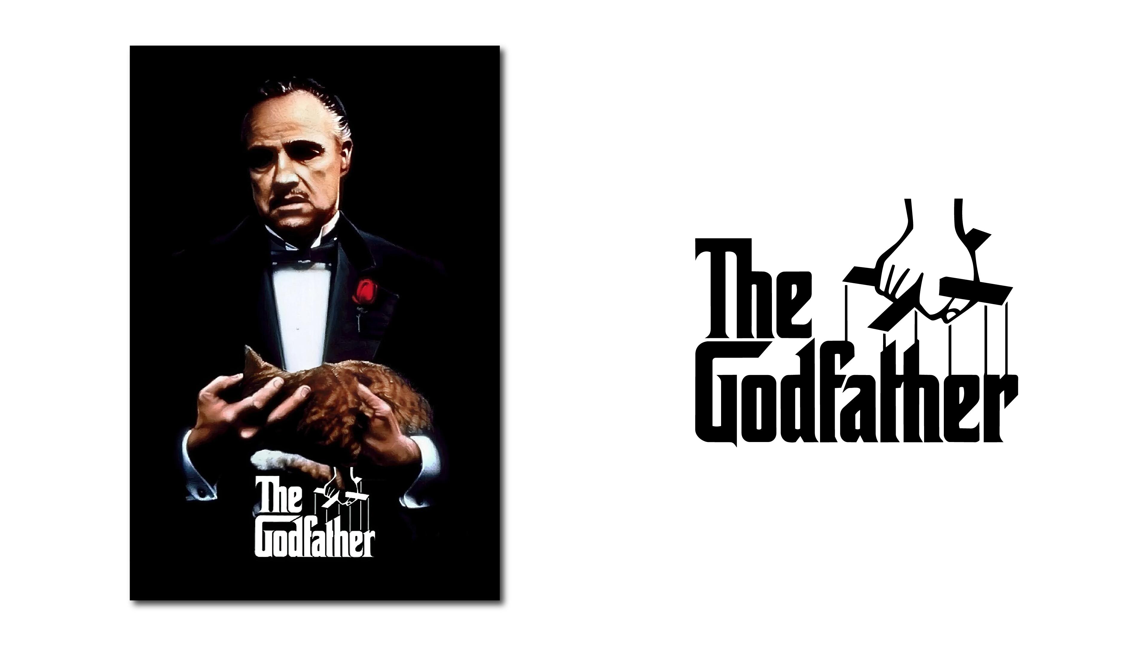 the godfather logo and movie poster