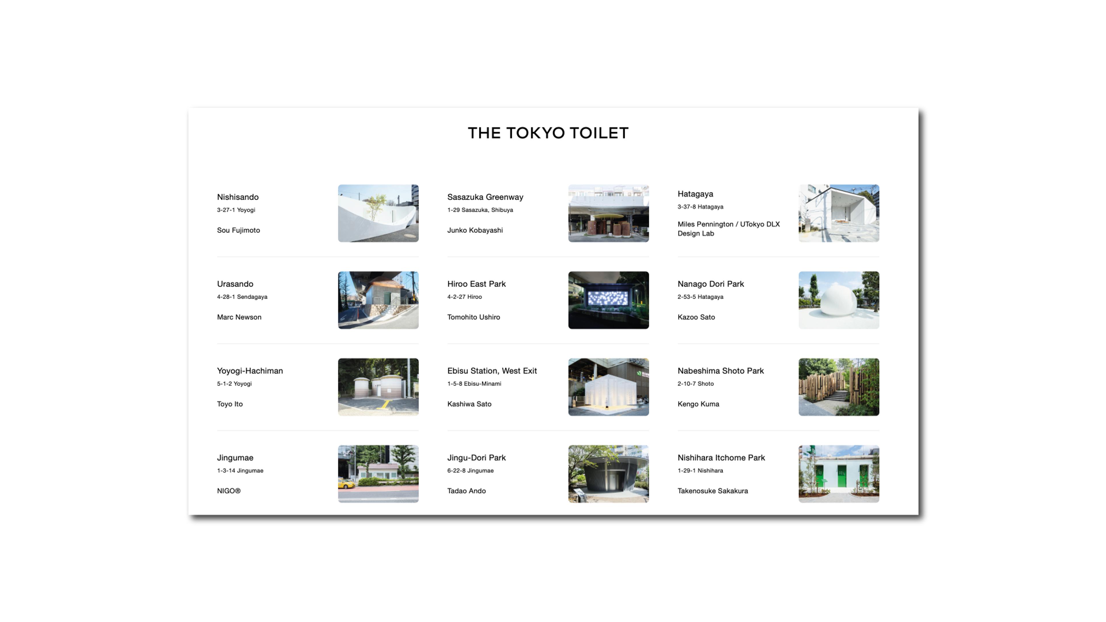 tokyo toilets