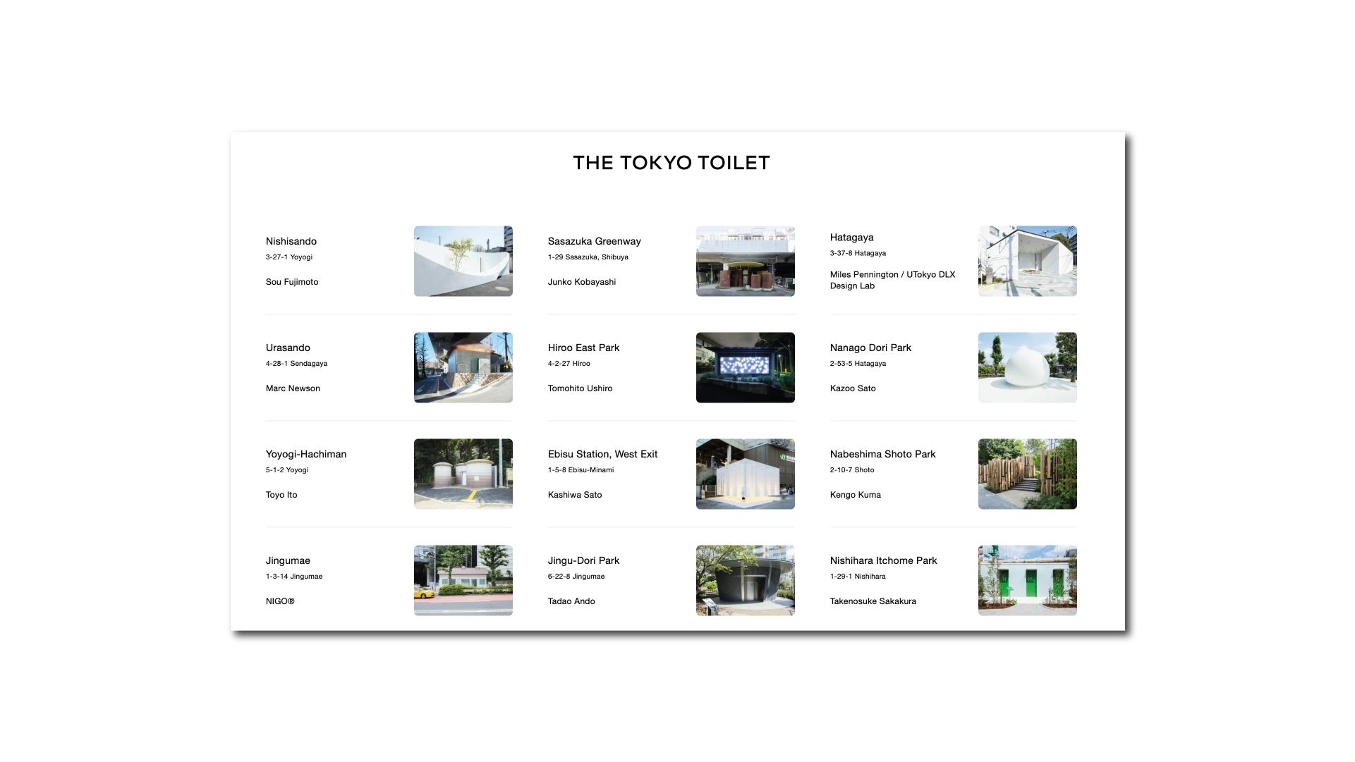 tokyo toilets