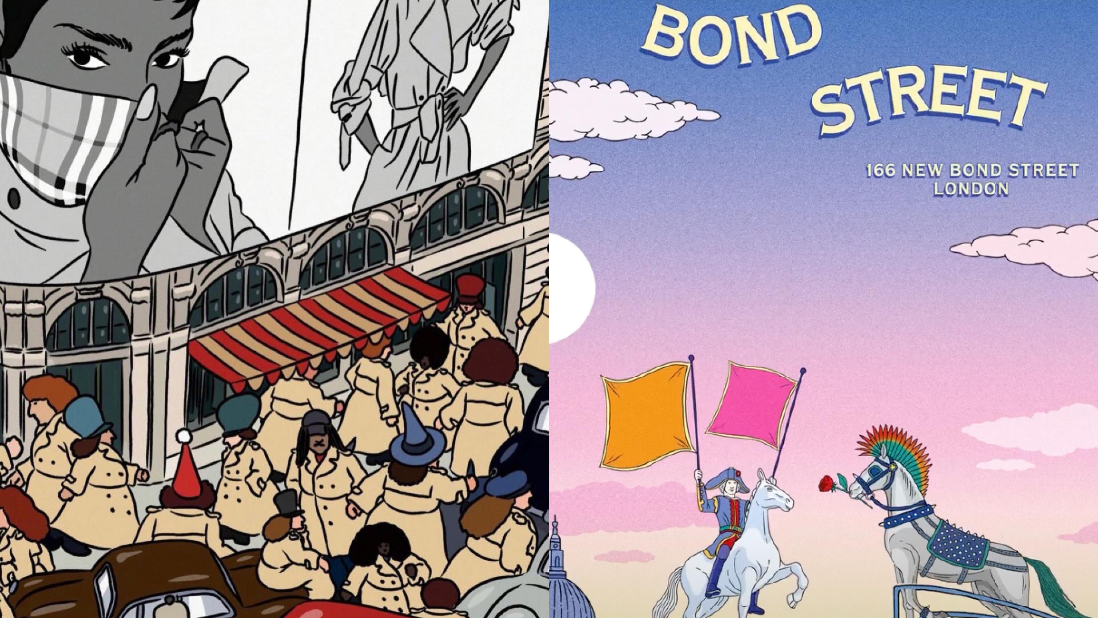 Hermès and Burberry Both Went Cartoon. They Couldn't Be More Different.