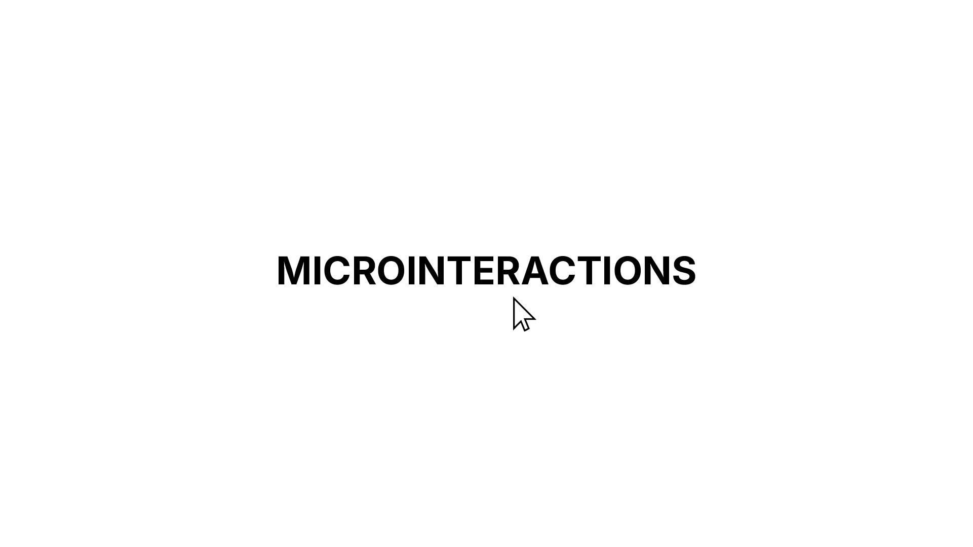 microinteractions