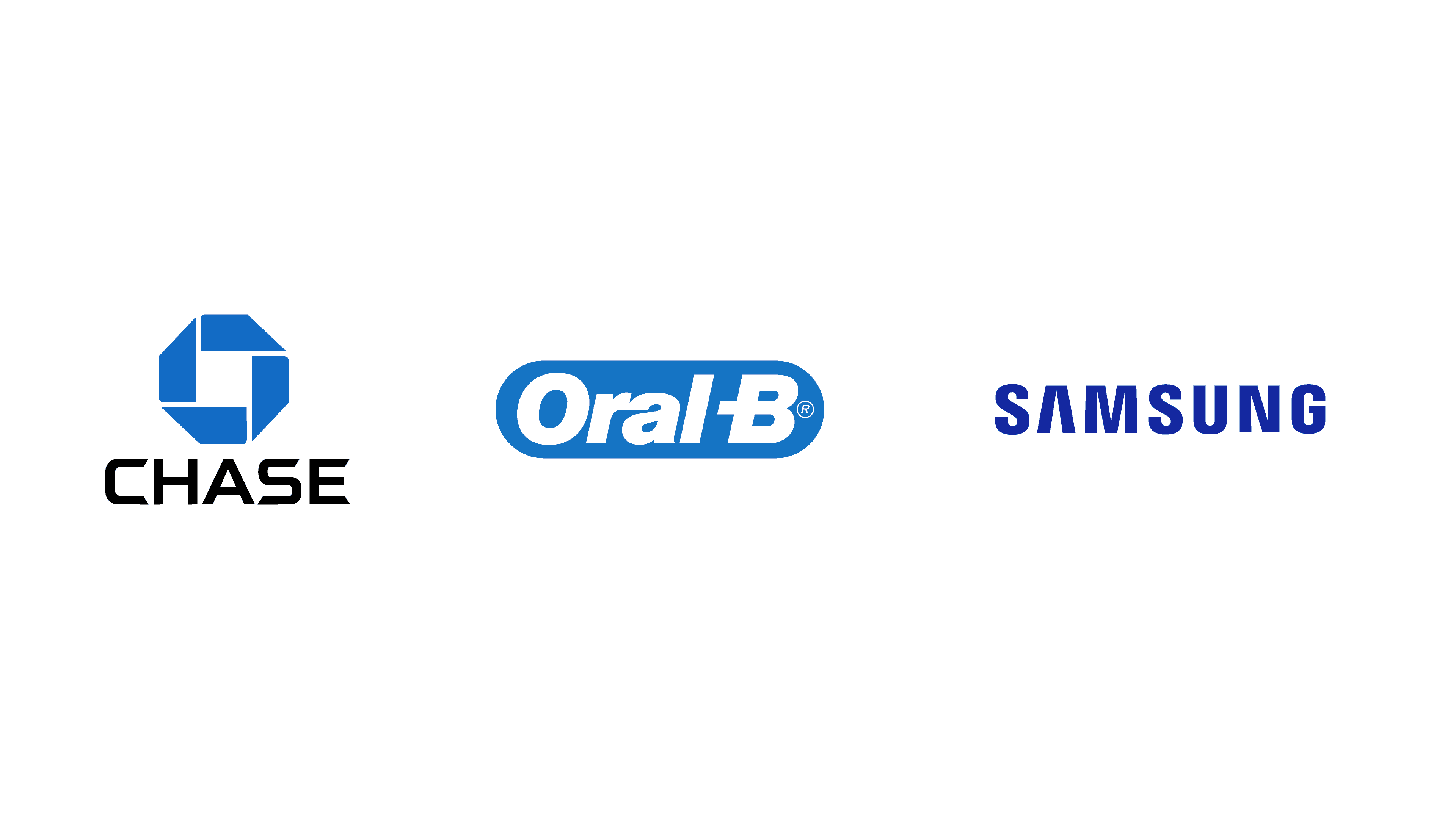 Examples of blue logos from major brands, illustrating how blue is commonly used to convey trust, reliability, and stability in branding.