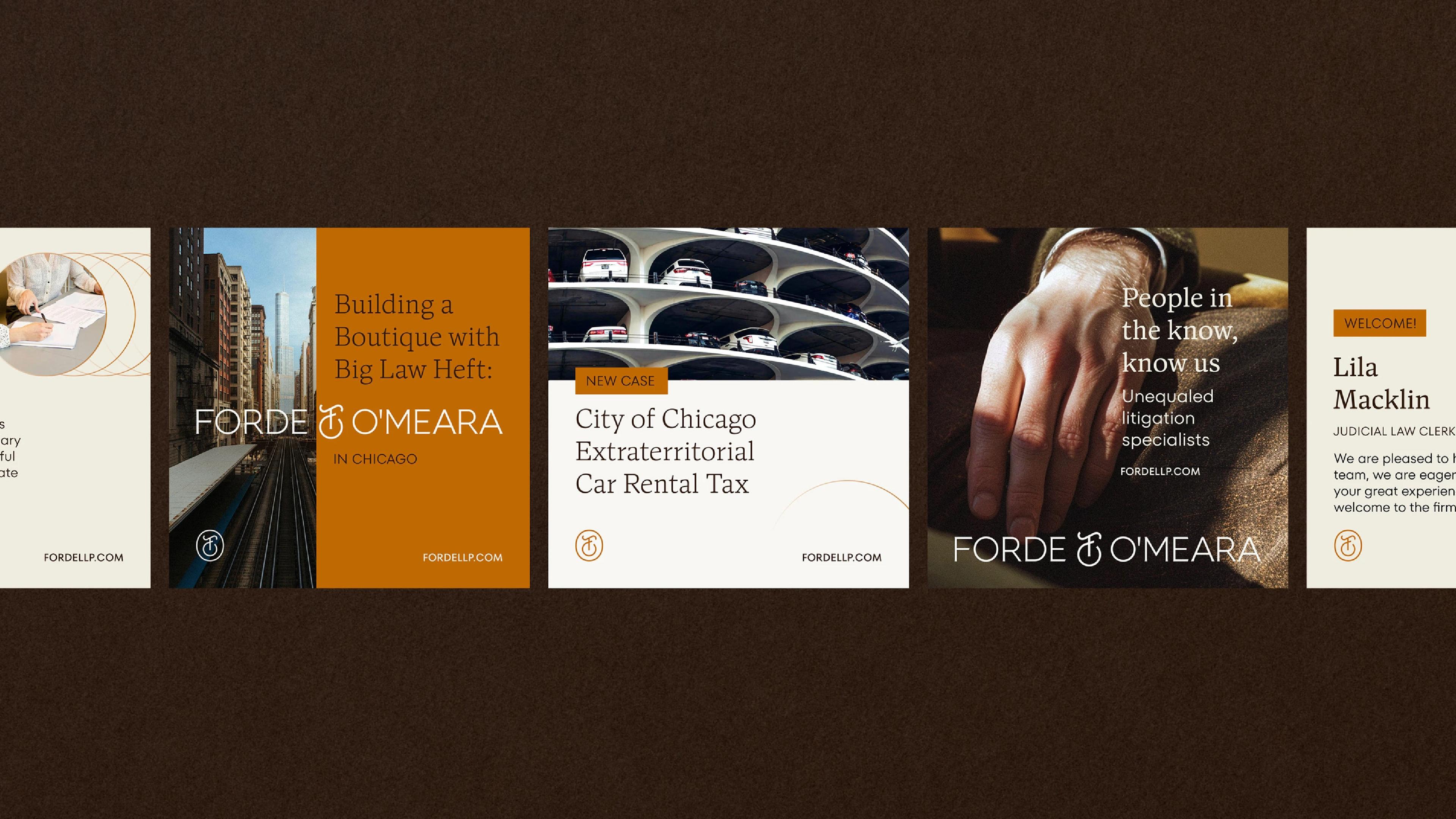 Law firm branding Forde omeara 
