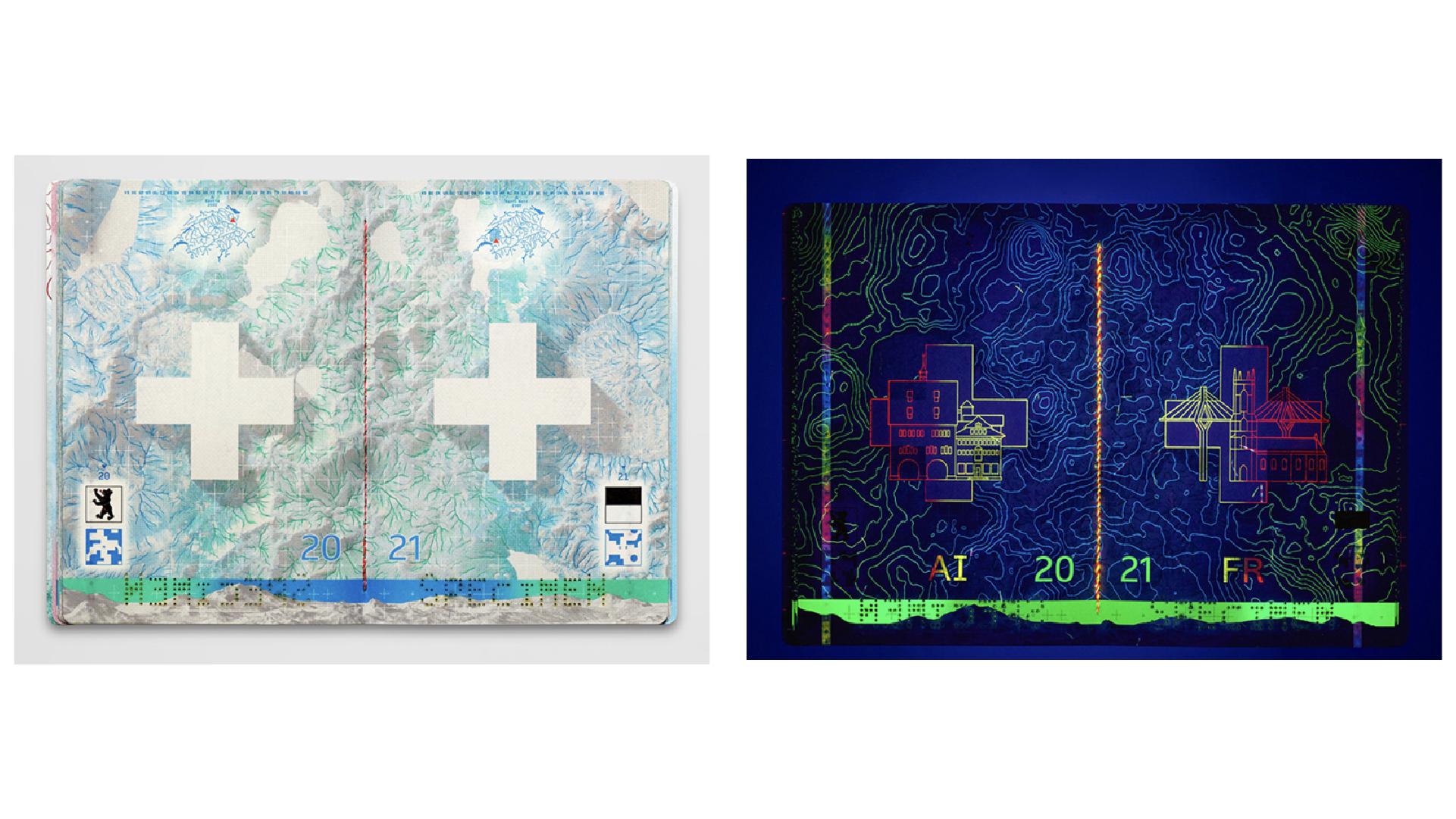 Swiss passport pages