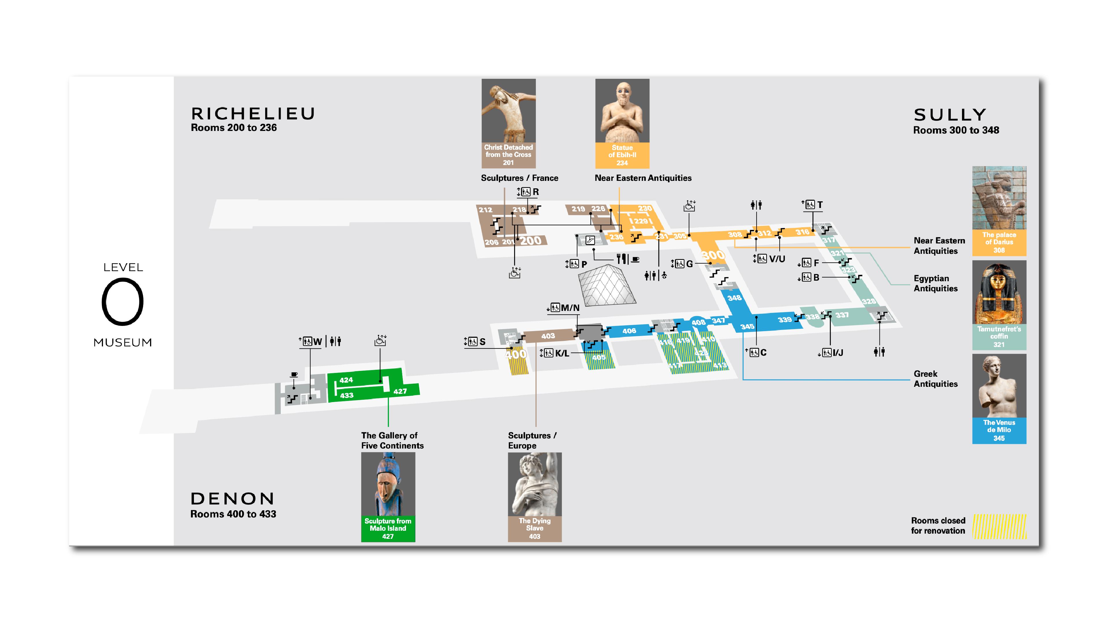 Louvre map
