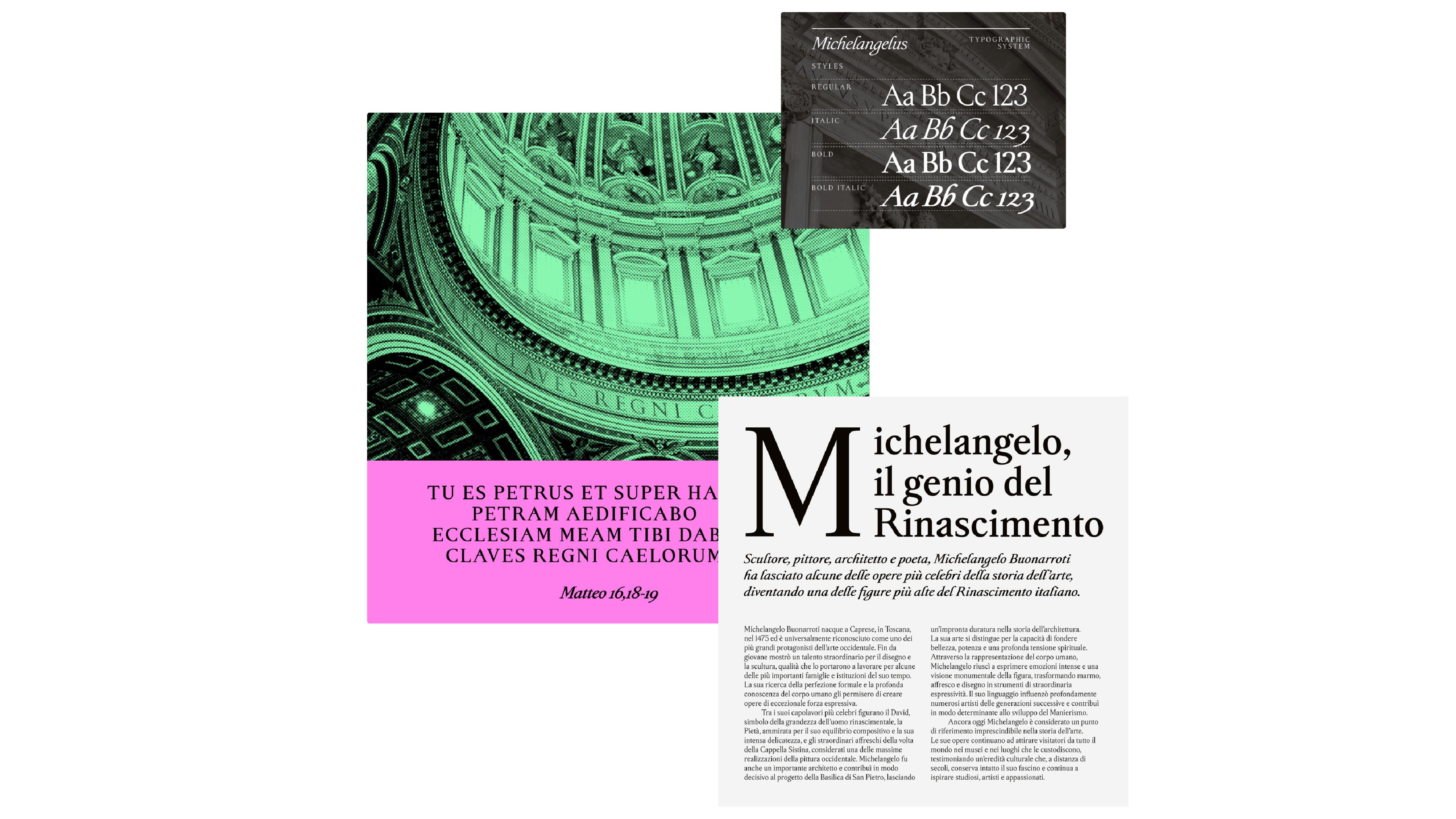 Michelangelus new font