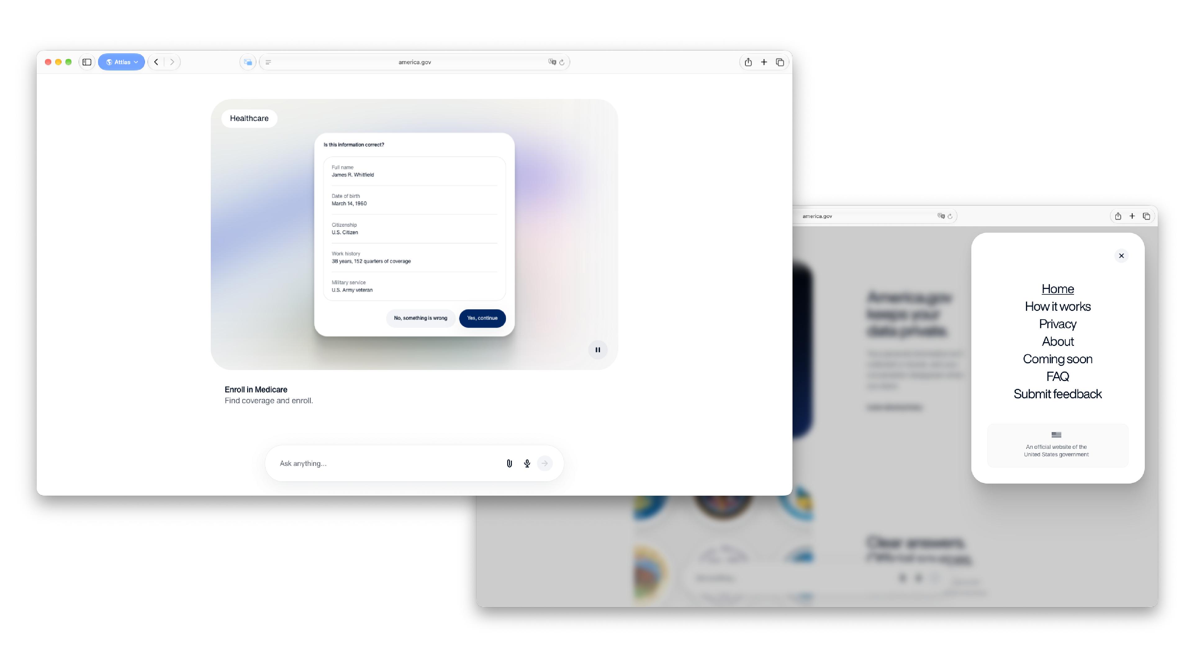 america.gov new screens website